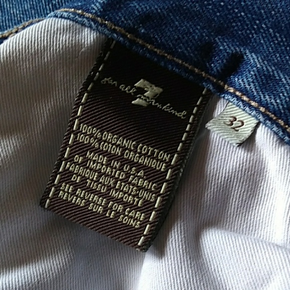 7FAM Organic Cotton Patchwork Distressed Denim - Picture 4 of 8